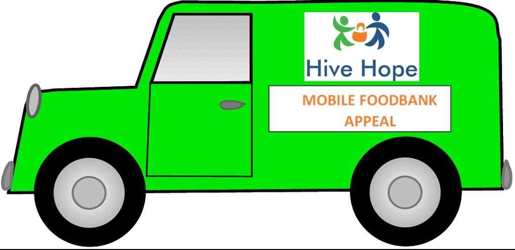 Hive Hope foodbank is raising money for a new van to run a mobile service