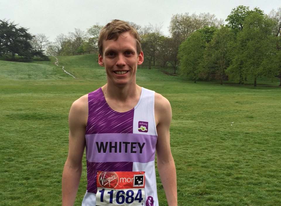 26-year-old Chris White ran the London Marathon to raise money for Asthma UK