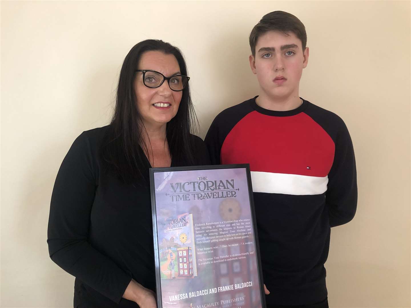 Vanessa and Frankie Baldacci with their first book