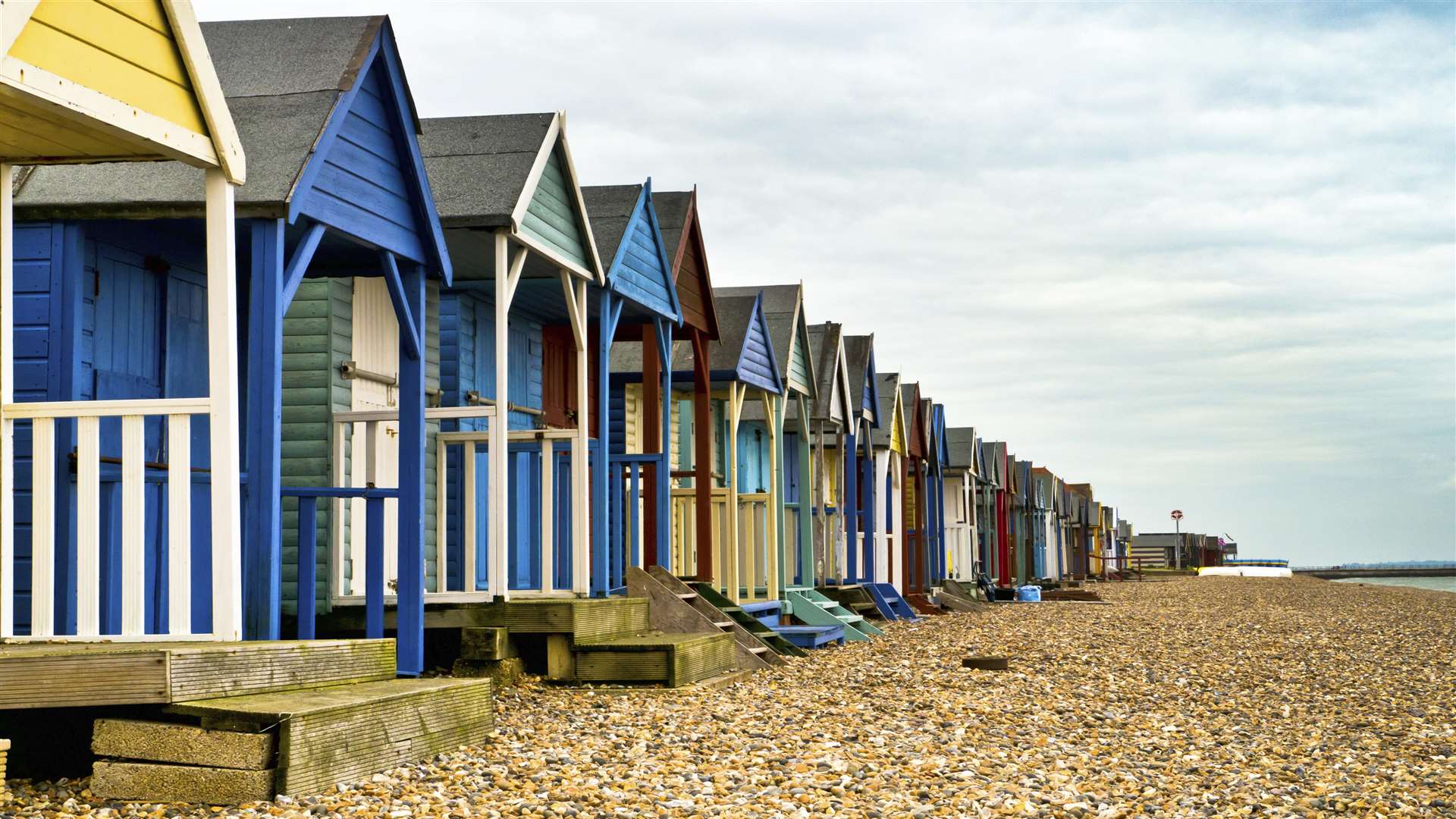 Beach huts can be an attractive focal point along the shore