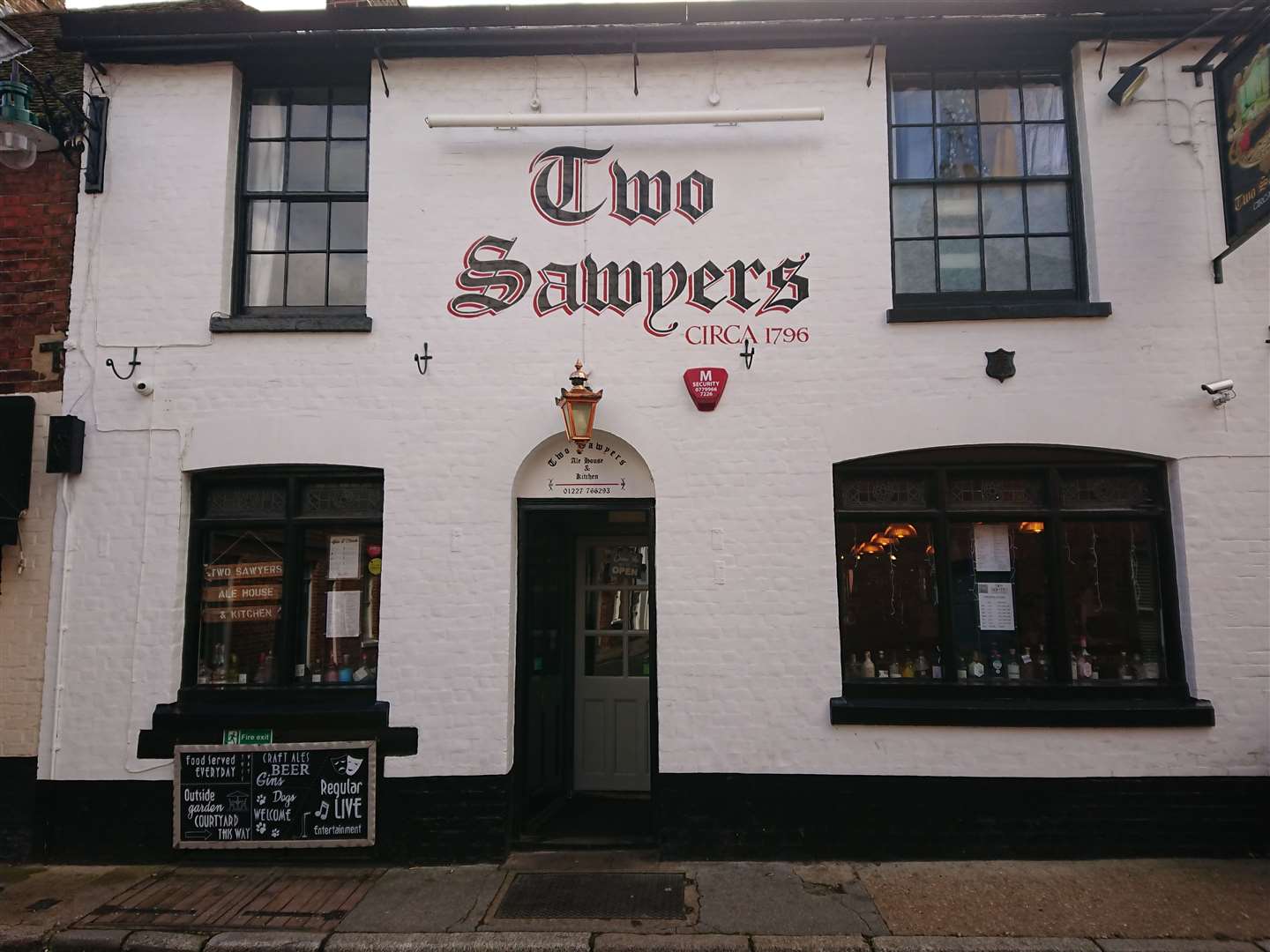 Share a drink at the Two Sawyers, just off of Canterbury's Love Lane