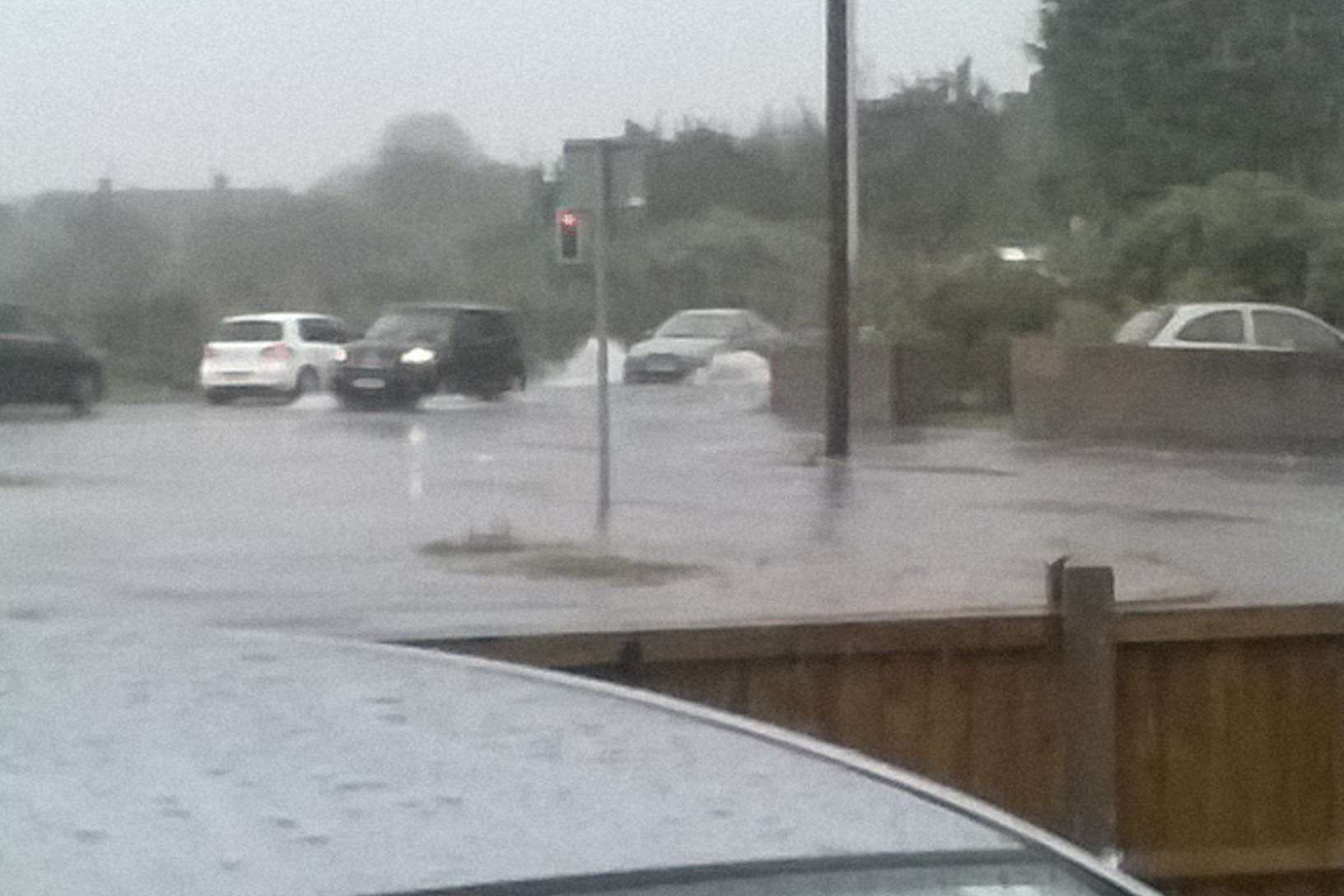 Quinton Road, Quinton became a river in flash floods today