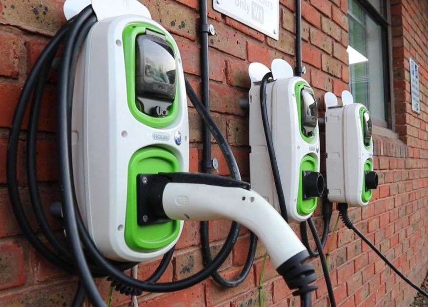 Vehicle chargers will be in 18 sites. Picture: Dover District Council