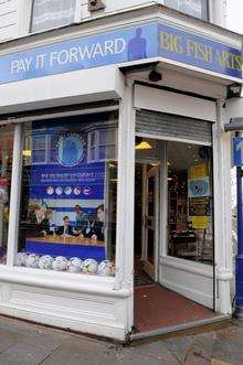 The new Isle of Sheppey Academy shop, Pay it Forward, in the High Street, Sheerness