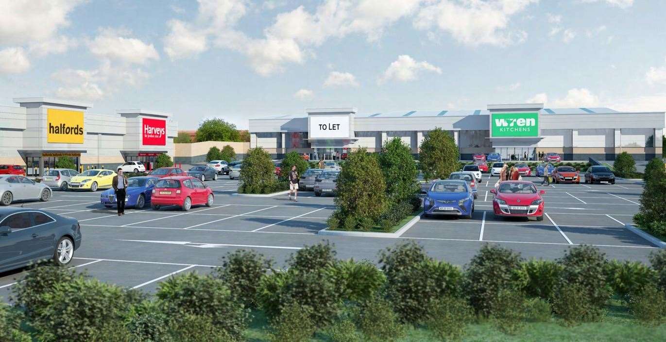 How the extension to the Gallagher Retail Park could look