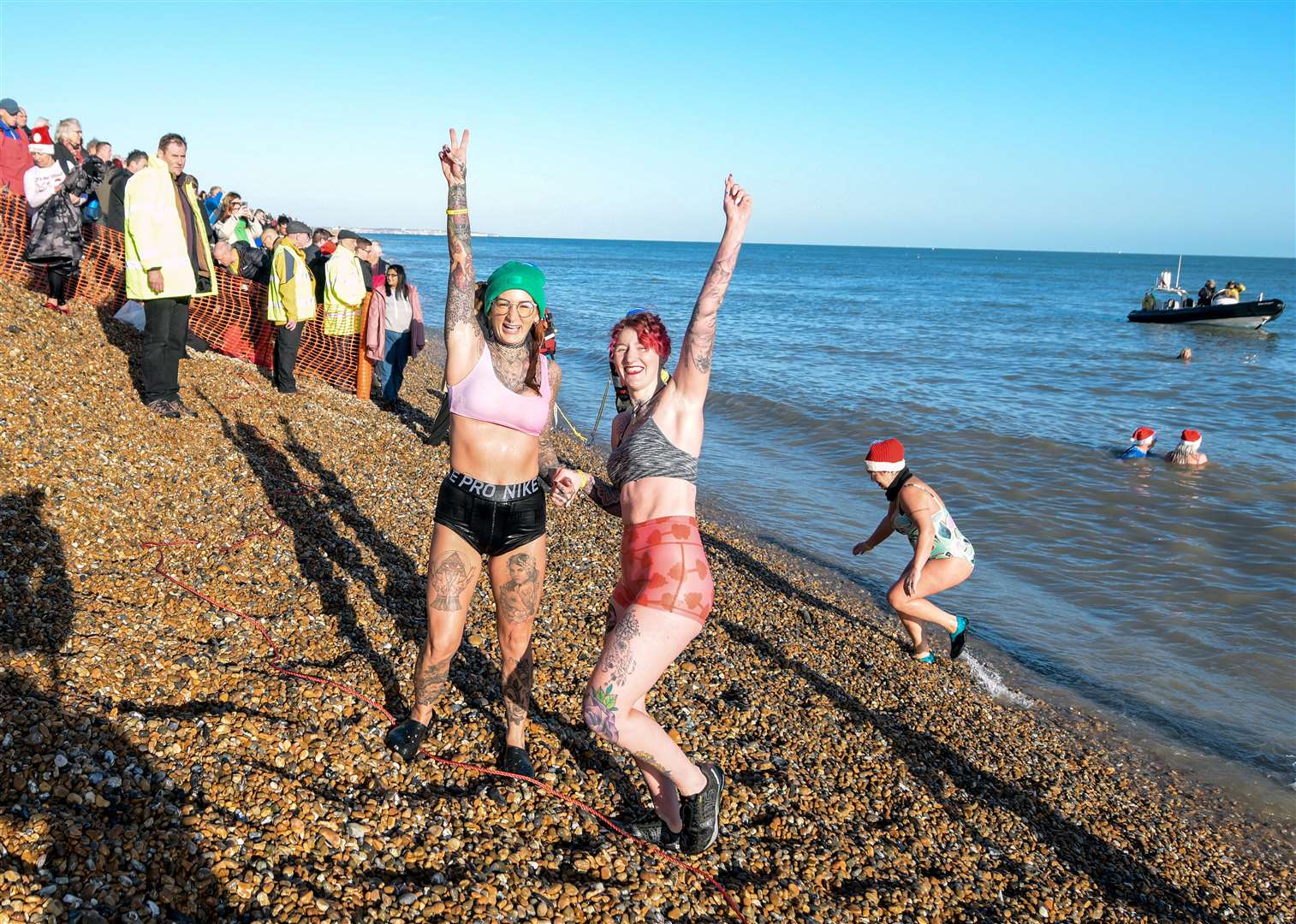 The Deal Boxing Day Dip has raised thousands of pounds for charity over the years. Picture: Stuart Brock