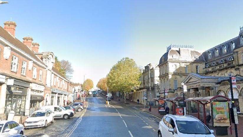 The incident happened in Mount Pleasant Road, Tunbridge Wells. Picture: Google Maps (63250439)