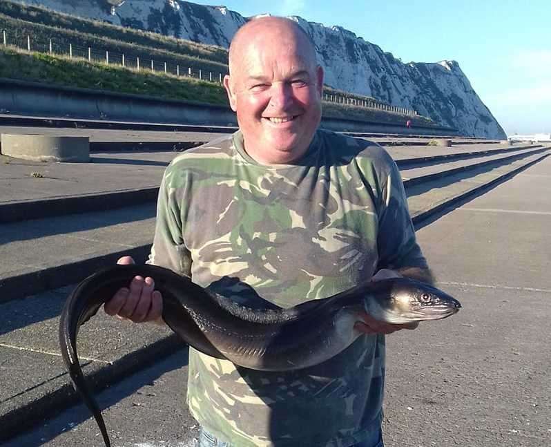 Rod Otto caught this conger eel from Samphire Hoe