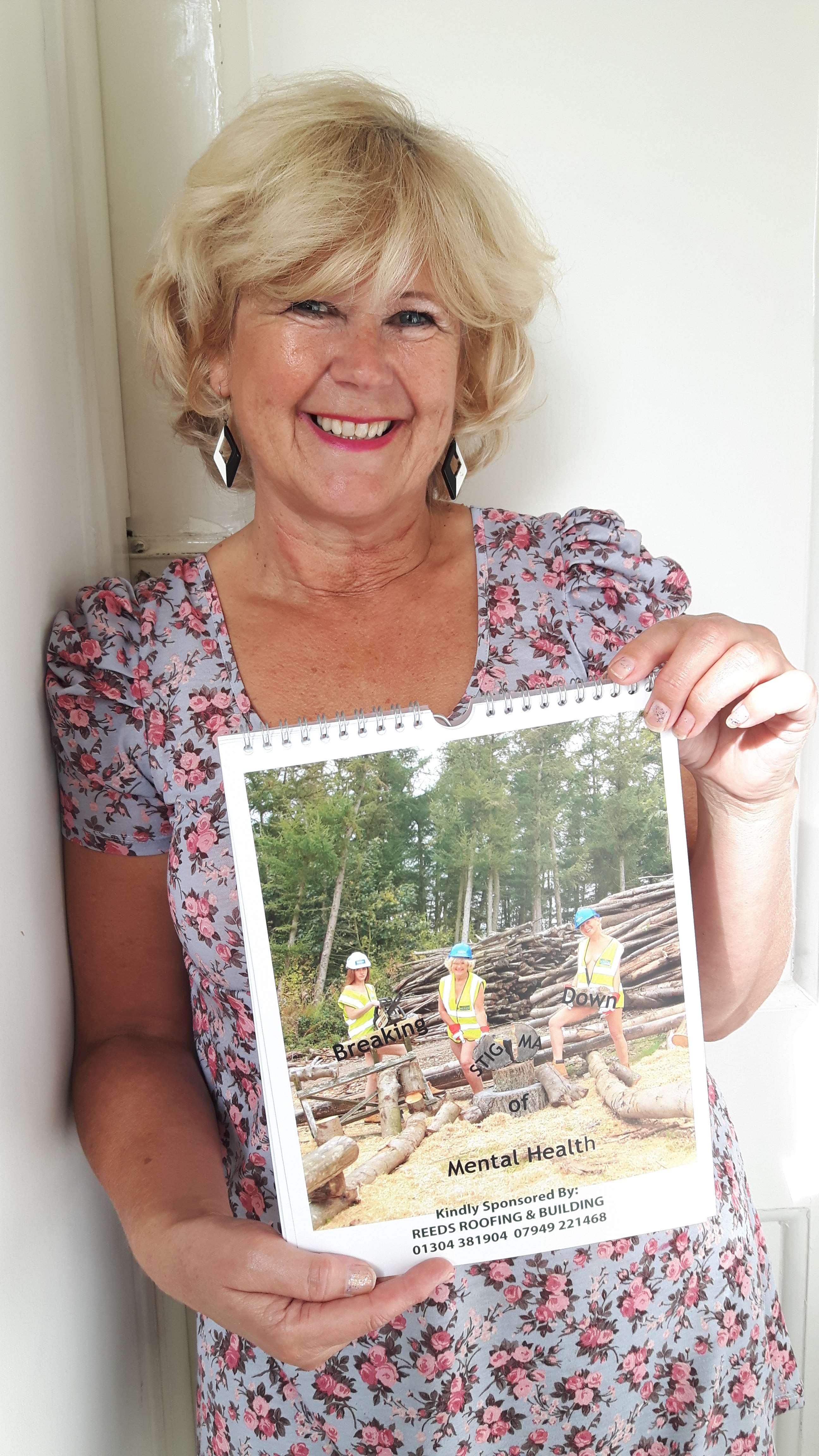 The calendar which aims to break the stigma surrounding mental health will be unveiled by Tracy Carr, pictured, tonight
