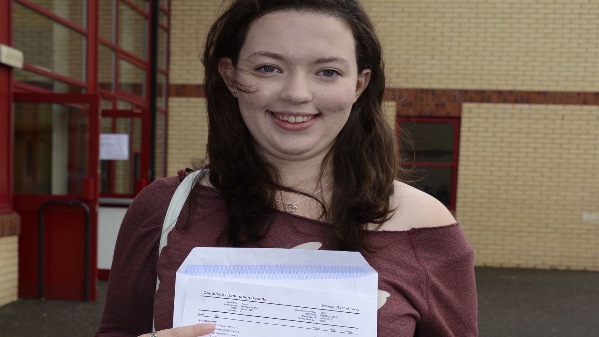 The John Wallis Academy's deputy head girl Hannah Terry is off to Nottingham Univesity