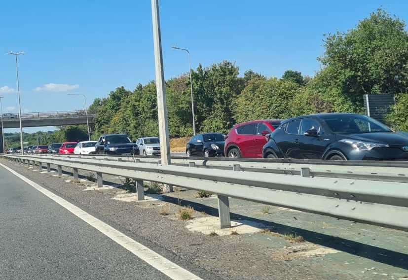 Queues on the A299 Thanet Way have been common over the past few days
