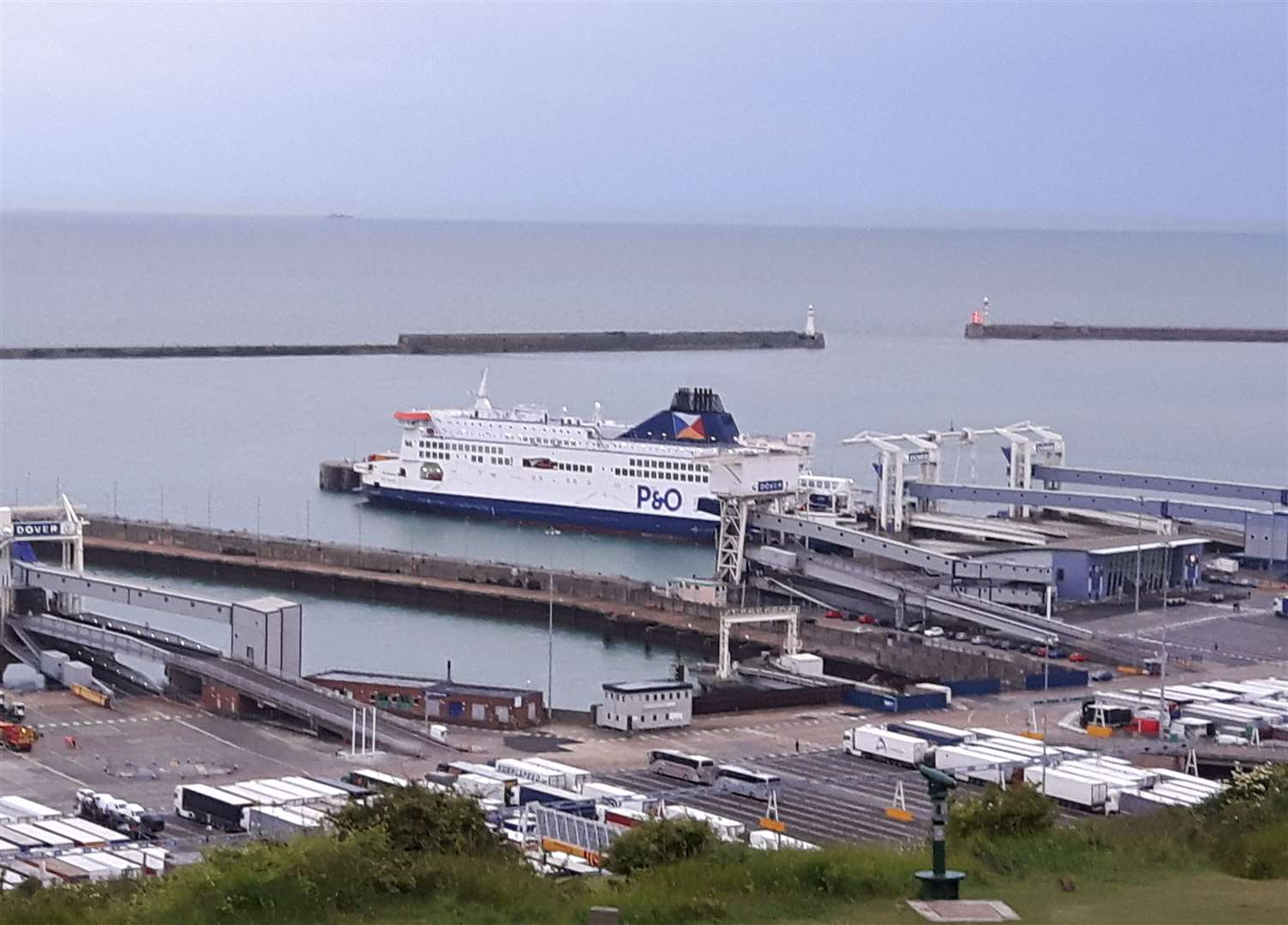 P&O ferries at Dover’s Eastern Docks. Stock pic