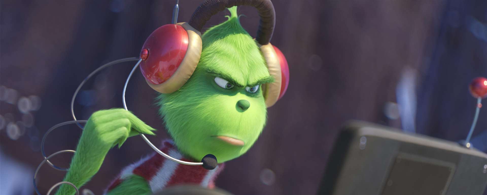 The Grinch (voiced by Benedict Cumberbatch) is in cinemas this weekend.