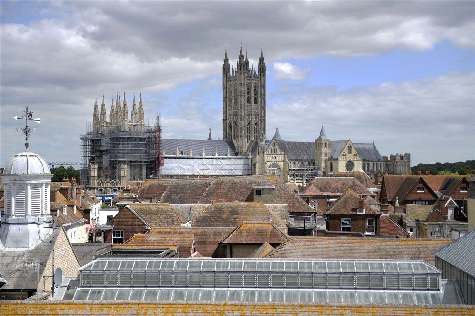 Canterbury Cathedral is the immediate focal point in the panoramic view of the city. Pictures: Barry Goodwin