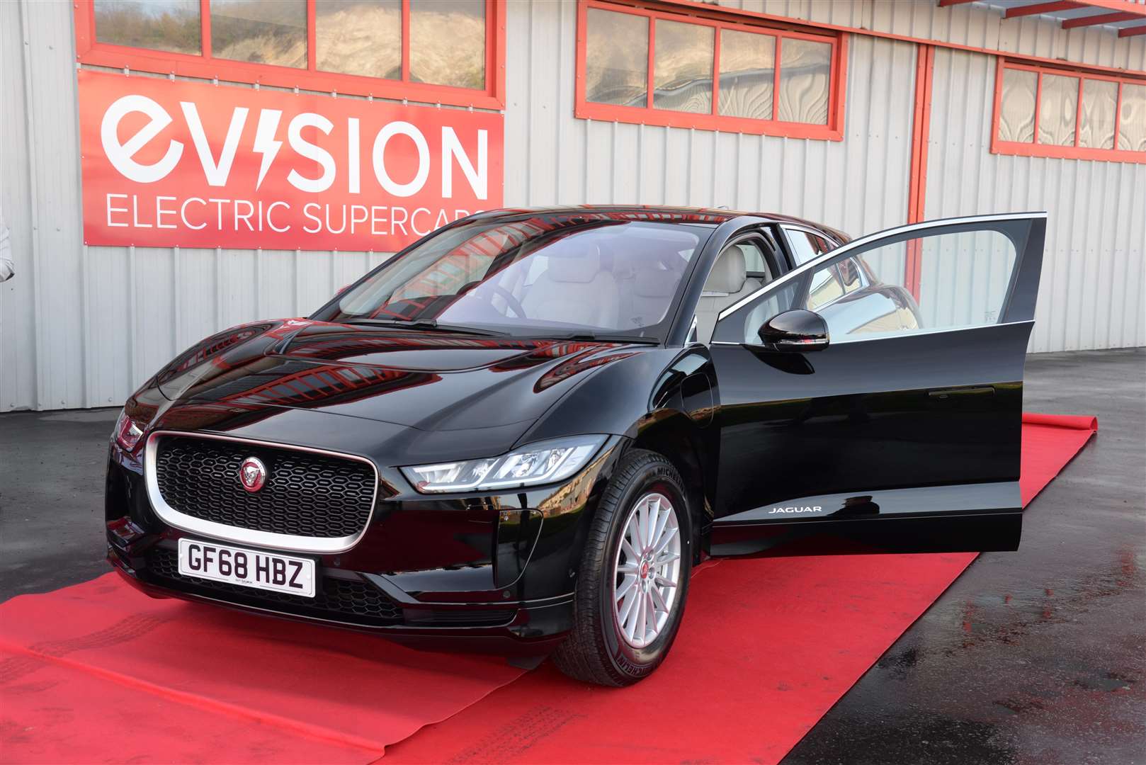 The Jaguar I-Pace Ecocar during the launch at Evision at the Whitewall Centre, Rochester on Wednesday. Picture: Chris Davey. (5421658)