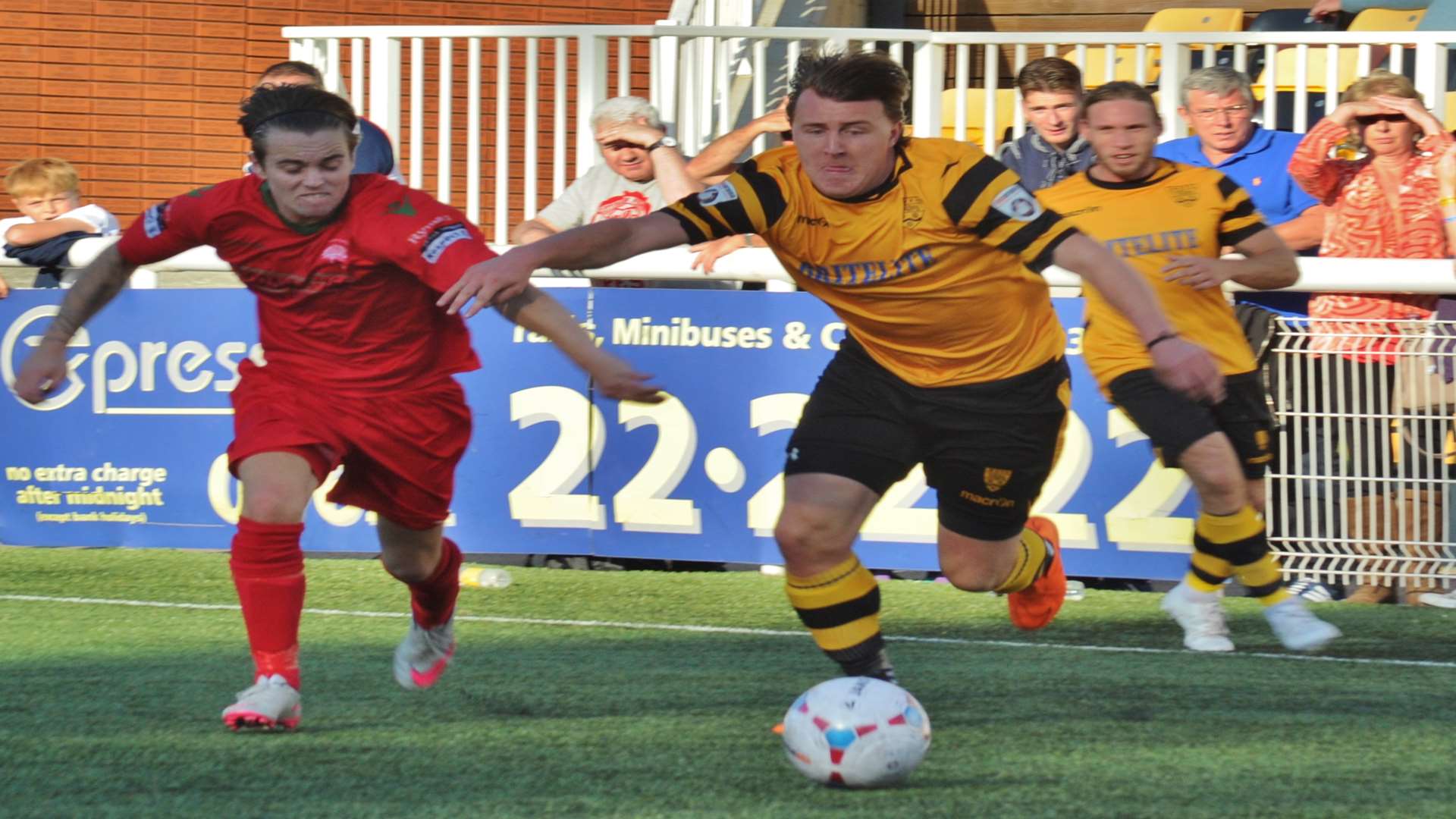 Alex Flisher makes his Maidstone comeback against South Park Picture: Steve Terrell