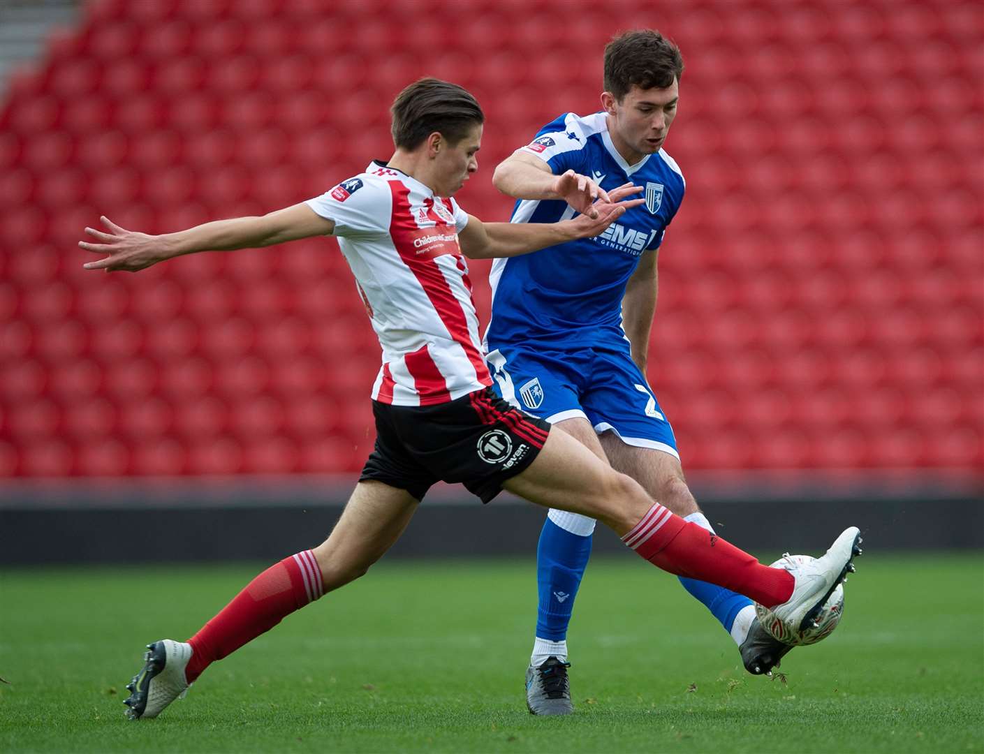 Tom O'Connor in action for Gillingham against Sunderland