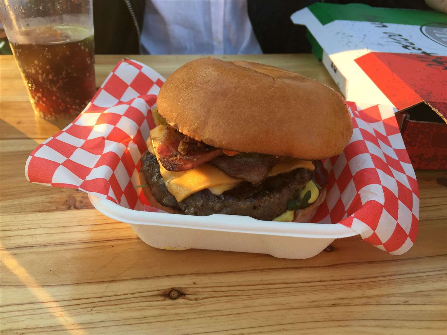 The 'rad burger' at the summer social
