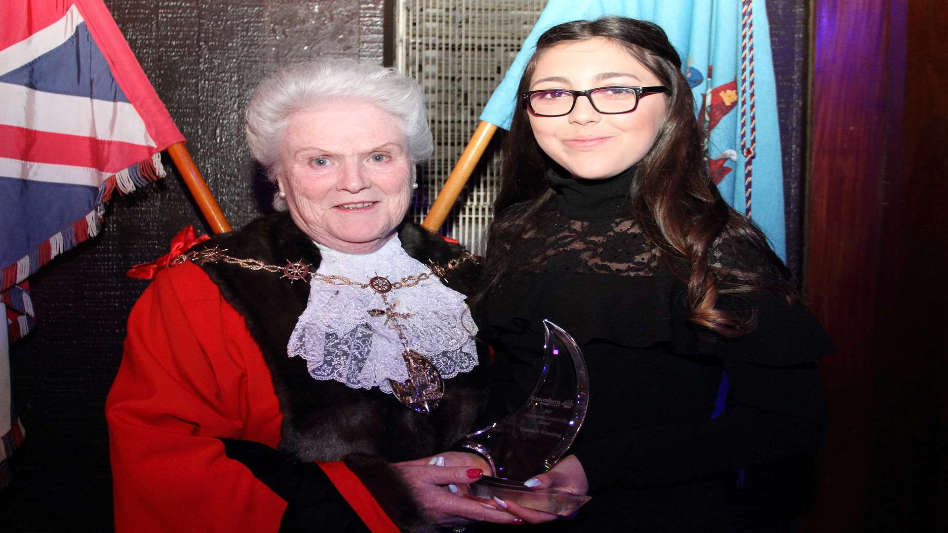 Fourteen-year-old Courtney Trimming was recognised for her work in volunteering. Picture: Gravesham Borough Council