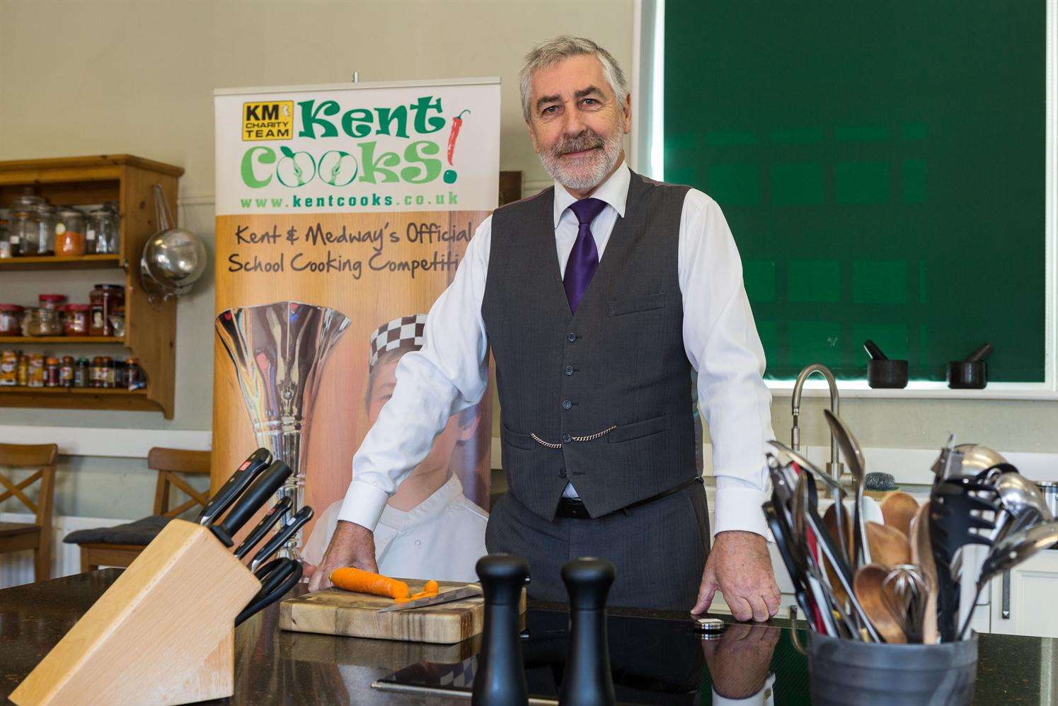 Jim Ratchford of Licensing Consultancy Services, partners for the official school cookery competition KM Kent Cooks