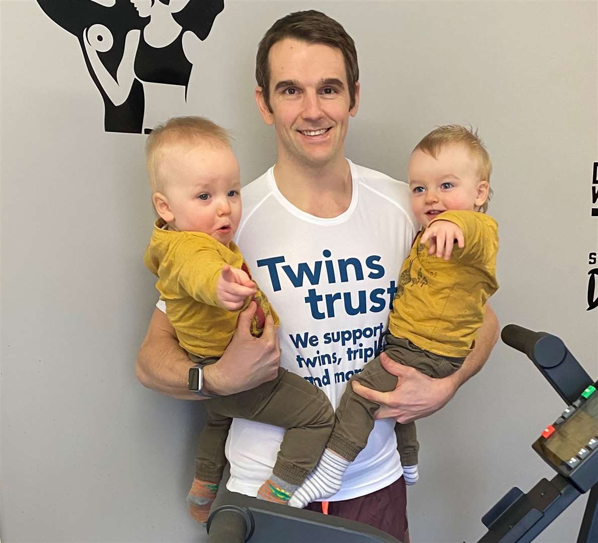 Richard Hayward is taking on the challenge after the birth of sons George and Freddie in late 2019