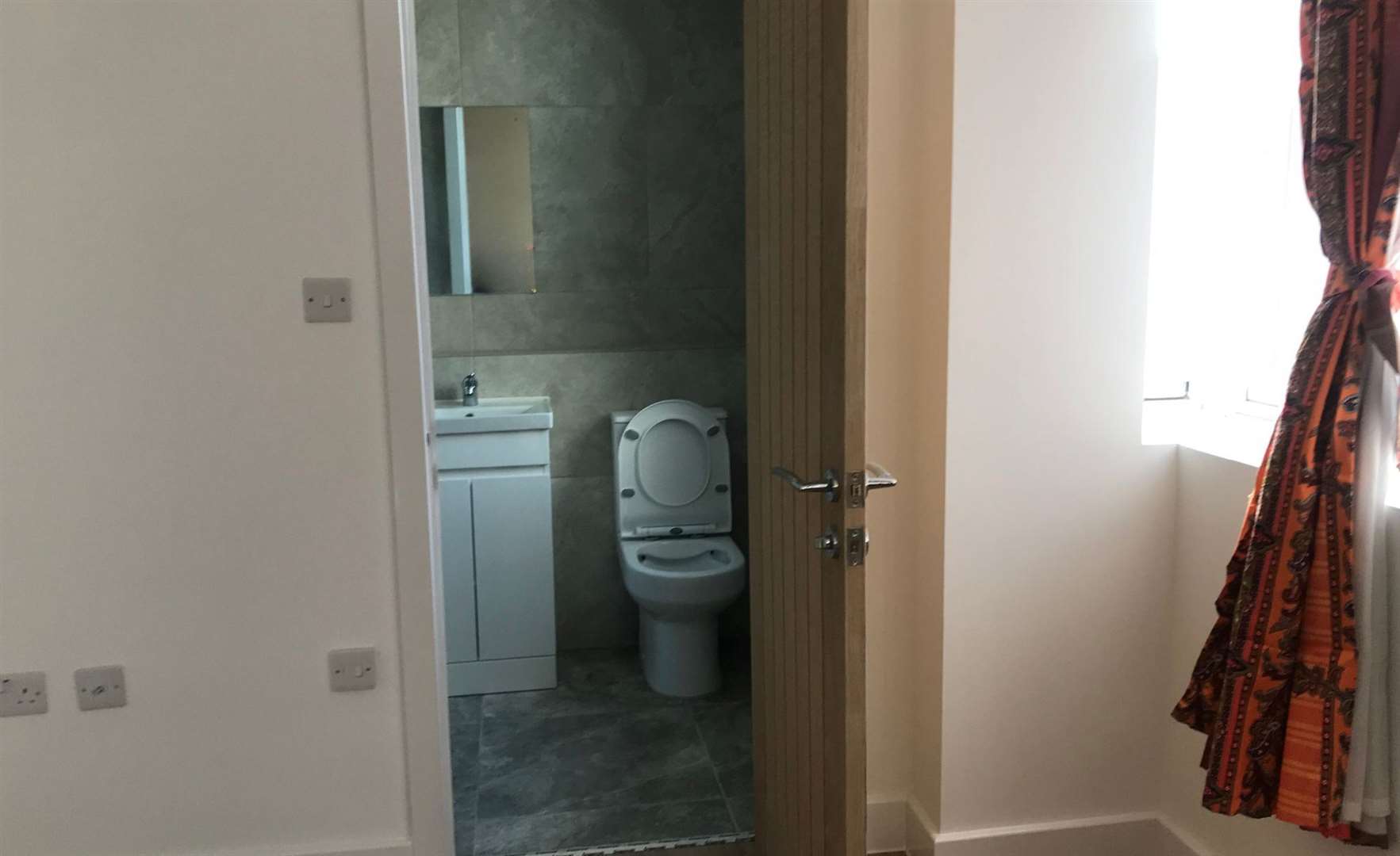 The bathroom in one of the new flats at Anchorage House