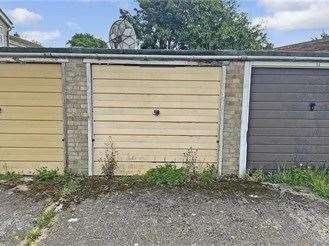 This garage in St Michael's Place, Canterbury, is available through Wards for £20,000