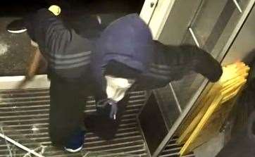 Police want to talk to two men in connection with a theft. Photo: Kent Police