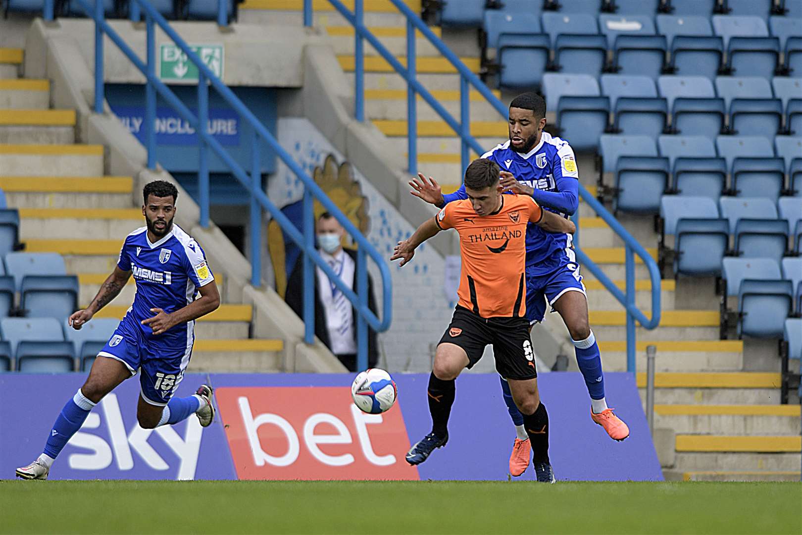 Action between Gillingham and Oxford United Picture: Barry Goodwin