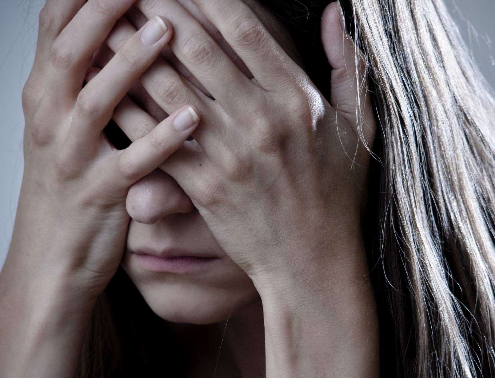 Clients of Victim Support can also be scared, or depressed after a crime. Stock picture