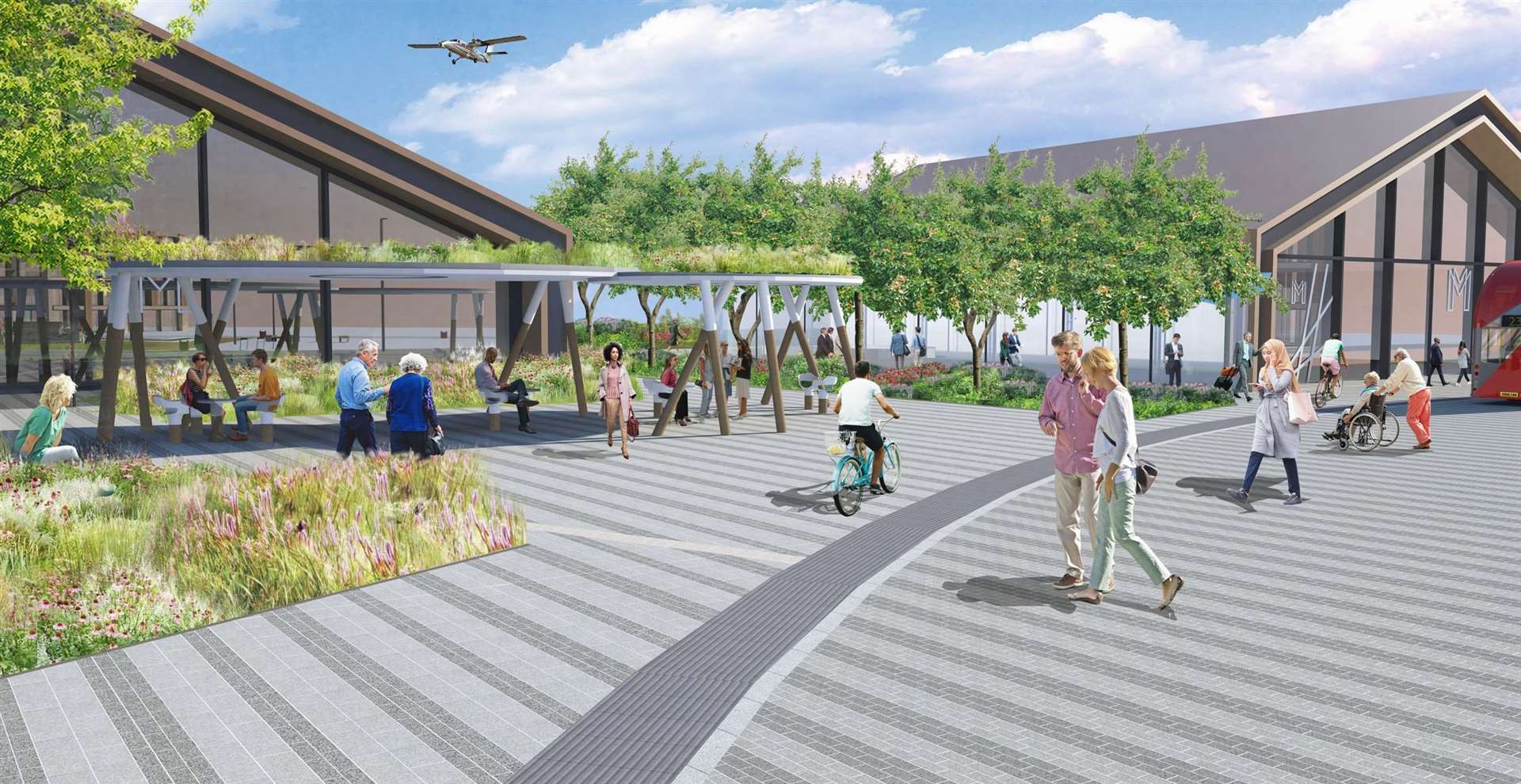 CGI pictures of how the planned Innovation Park Medway development at Rochester Airport will look. Picture: Medway Council