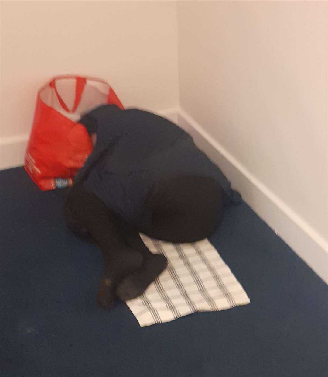 Woman found rough sleeping inside a block of flats