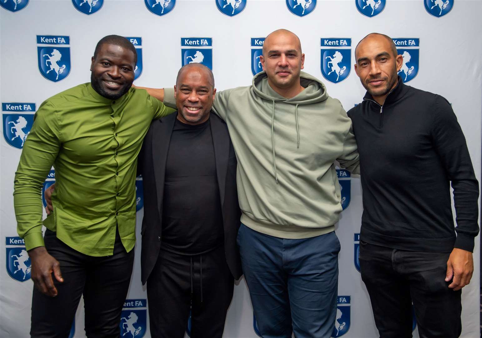 Special guests George Elokobi, Troy Townsend, Anwar Uddin and Craig Fagan. Picture: Ian Scammell