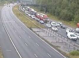 Delays on the A2 after a lorry caught fire