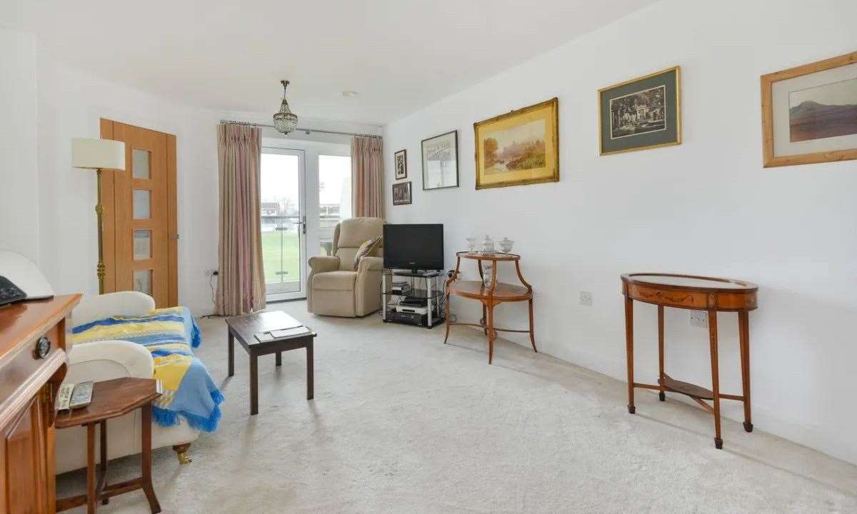 The property, on the market for £490k, is in a gated community for residents aged over 60. Picture: Sandersons UK