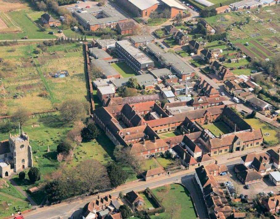 The former Wye College site from above