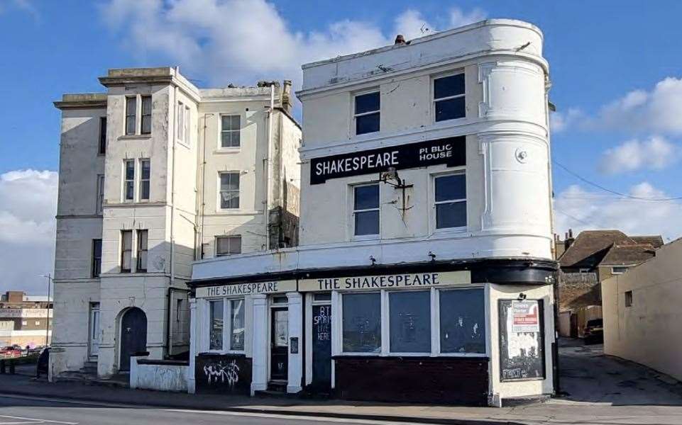 The pub on Canterbury Road, Margate, is 'on the verge of decay' according to developers