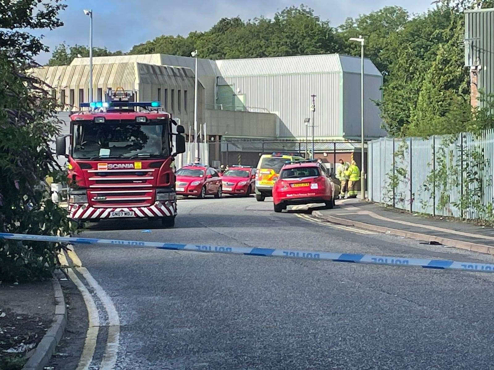 Emergency Services at the Hermes depot in Aylesford