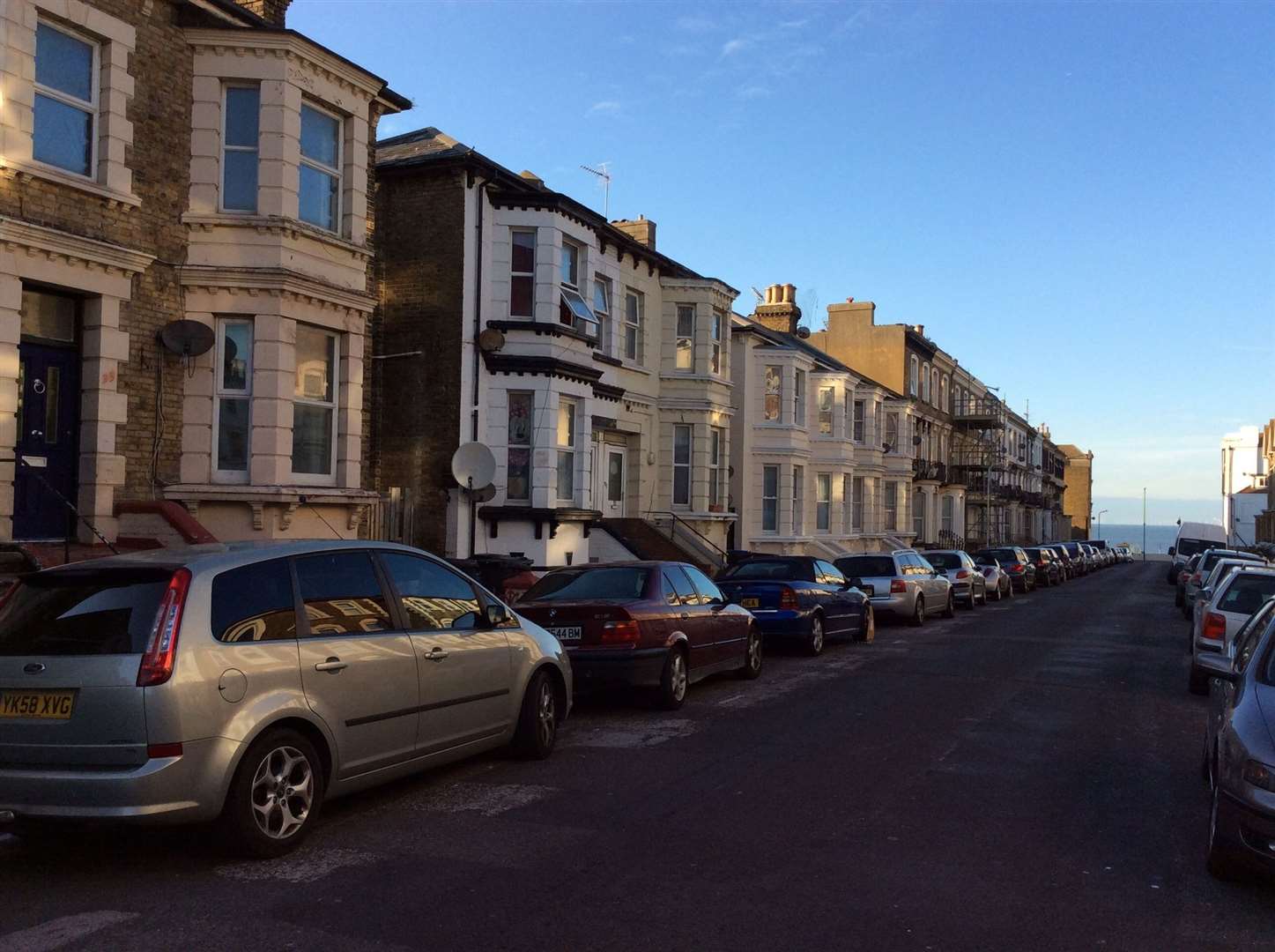 Kent Police were called to Athelstan Road in Cliftonville, near Margate, after reports of a person armed with a machete