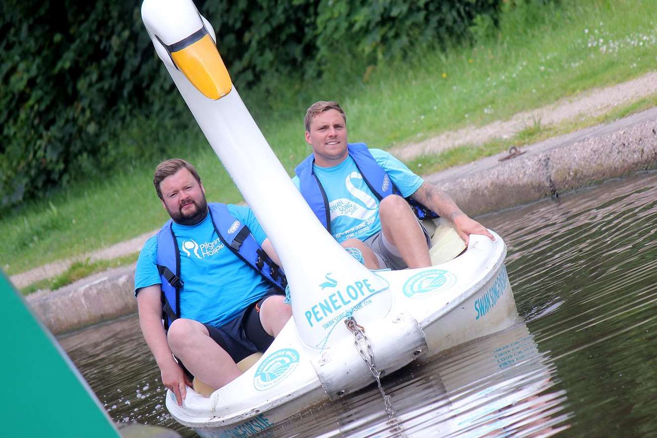 Lloyd and Ollie on the second day of the challenge