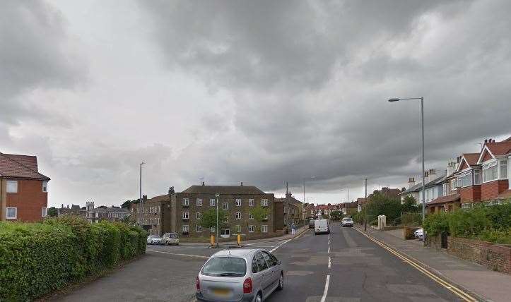 The junction with Park Road and South Eastern Road, Ramsgate, where police were called after groups were reportedly seen fighting armed with bats. Picture: Google (13948088)