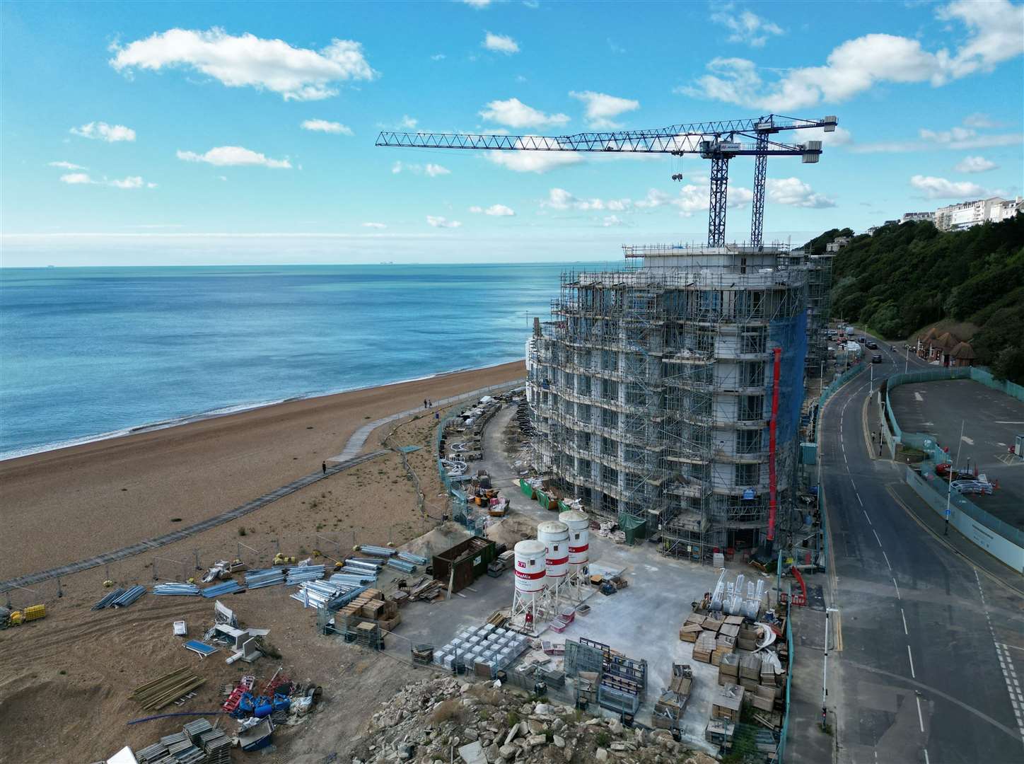 It is the first phase of the redevelopment of the seafront in Folkestone. Picture: Barry Goodwin
