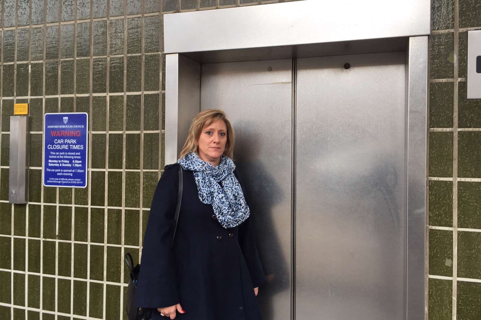 Tracey Farrin got stuck in the lift in Park Street