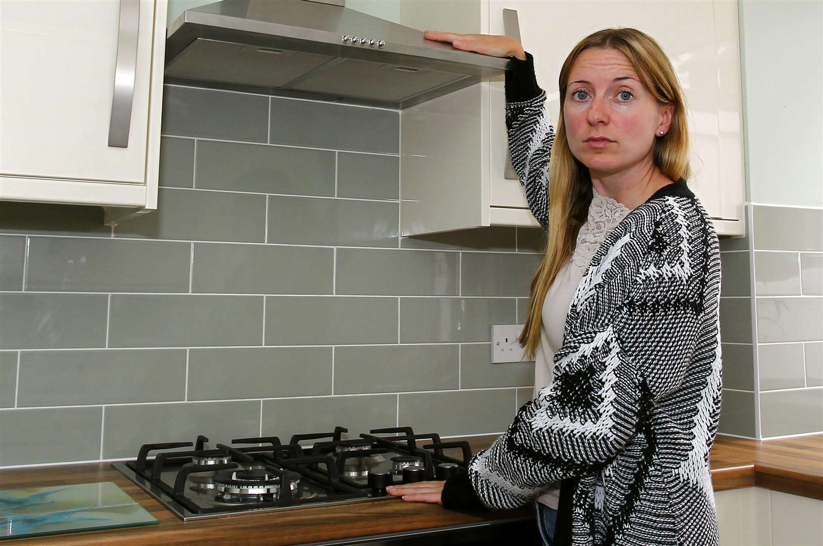 Tracy Moriaty was given an electric shock by her badly fitted kitchen. Picture: Sean Aidan