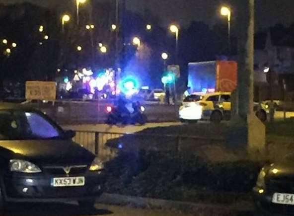 The scene of the accident in Gravesend. Picture: Julia Roberts.