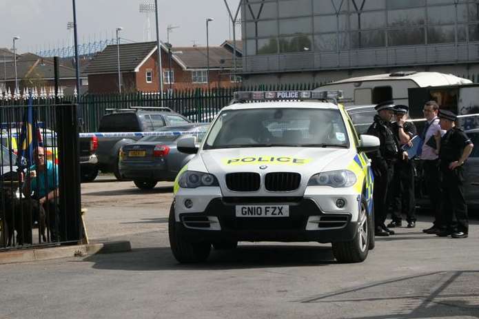 Armed officers were called to the Gillingham industrial plot