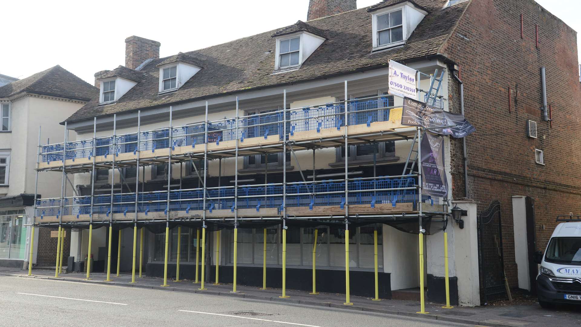 Building work taking shape on the new Century Club in Lower Stone Street.