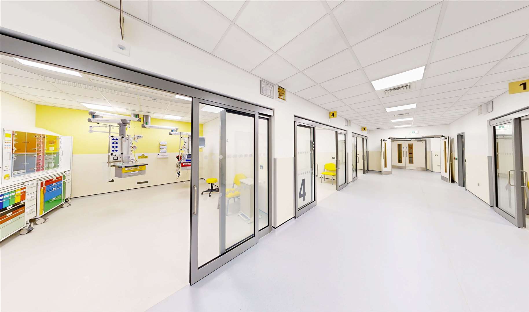 The new resuscitation bays in the revamped emergency department at QEQM hospital in Margate. Picture: East Kent Hospitals NHS Trust