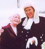 TRIBUTES: Judge Jonathan Langdon with his wife Hilary