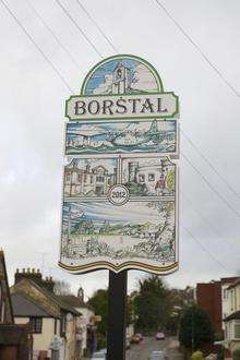 The new Borstal village sign